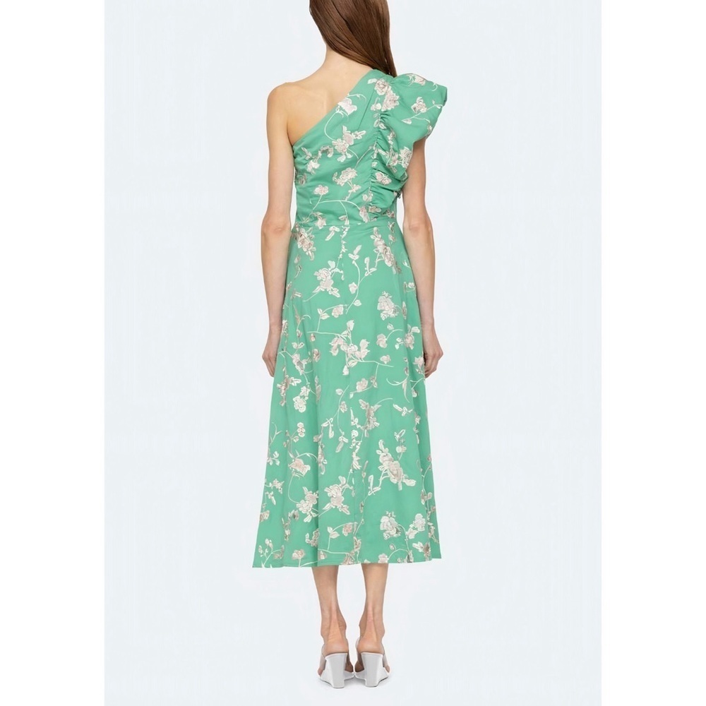 NWT SEA New York Midi Embroidered Floral Julian One-Shoulder Dress - Picture 5 of 7